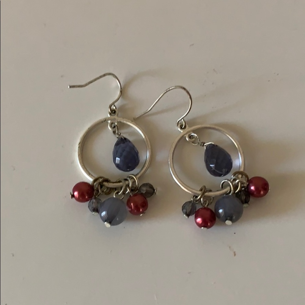 Beaded dangle earrings